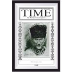 Hayat Poster Time Dergisi Atatürk Kapağı Retro Ahşap Poster-1