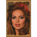 Hayat Poster Türkan Şoray Yeşilçam Portre Retro Ahşap Poster