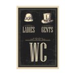 Hayat Poster Wc Tuvalet Retro Vintage Ahşap Poster 2030050