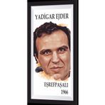 Hayat Poster Yadigar Ejder Yeşilçam Temalı Çerçeve Görünümlü Mini Ahşap Poster