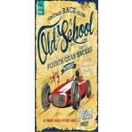 Hayat Poster Yarış Arabası (10 Cm X 20 Cm) Mini Retro Ahşap Poster