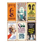 Hayat Poster Yeşilçam Türk Sineması 6lı Ahşap Poster Seti-1