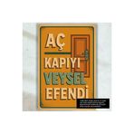 Hayat Poster yeşilçam türk sineması replikleri aç kapıyı veysel efendi retro ahşap poster tablo
