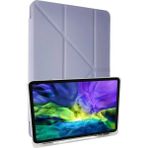 Hayat Store Apple Ipad 10.2 (8.nesil) Kılıf Kalemlikli Mars Tablet Kılıfı - Lila