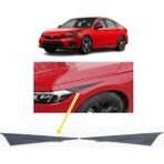 Hayat Store Honda Civic Fe1 2022 ve Sonrası Far Üstü Kaşı Çıtası Piyano Black 2 Parça