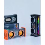 Hayat Store Şeffaf Mecha Müzik Tws Stereo Rgb Işıklı Hoparlör Kablosuz Bluetooth 5.0 Taşınabilir Hoparlör V9