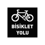 Hayat Trafik - Boyama Şablonu Bisiklet Yolu 100x100cm
