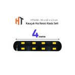 Hayat Trafik Kauçuk Hız Kesici Kasis Seti -2 Bantlı Eko - 4 Metre