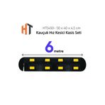 Hayat Trafik - Kauçuk Hız Kesici Kasis Seti -2 Bantlı EKO - 6 Metre
