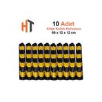 Hayat Trafik - Kauçuk Otopark Köşe Kolon Koruyucu, Koruma Eko-Oval 10'lu Set