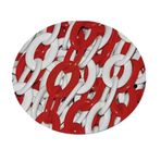 Hayat Trafik - Plastik Zincir Kırmızı-Beyaz 6 mm x 25 Metre