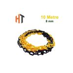 Hayat Trafik - Plastik Zincir Sarı-Siyah (Kalın 8mm) 10 metre