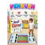 Haydi Dansa! Penguen Dans Matı 130X70 Cm Adım Adım Eğitici Eğlenceli Dans Öğretim Oyunu