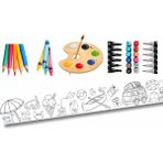 Haydi Dekor Yaz Mevsimini Seviyorum Tatil Yapıyorum Eğleniyorum ve Boyuyorum Boyama Rulosu