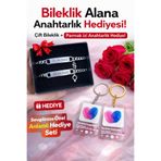 HayDün Çelik harfli tarih isim yazılı 2 li sevgili arkadaşlık çelik bileklik HEDİYELİ