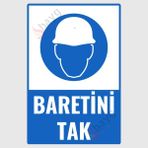 Hayg Equipment Baretini Tak Dekota İş Güvenliği Levhası - Uv Baskılı Tabela - 20cm x 30cm