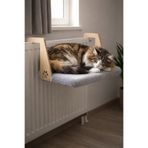 HAYHAYPETSHOP Peluş kalorifer petek radyatör kedi geniş yatak kedi köpek kalorifer yatağı