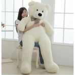 Hayır Dev Büyük Peluş Ayıcık 170 cm Hediyelik Ayı (%100 Yerli) Beyaz Beyaz 150 cm 3 - 4 Yaş Hayır T