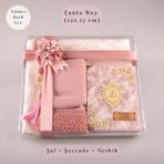 Hayrat Neşriyat Çanta Boy Pembe Yasin Seti - Şal, Seccade, Tesbih - Ahmed Husrev Altınbaşak - Bebe Pembe