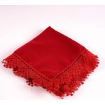 Hayrat Neşriyat Iğne Oyalı Şal (Namaz Örtüsü, 144X68 Cm. Kırmızı) - 144 x 68 cm