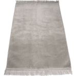 Hayrat Neşriyat Kadife Velur Seccade Düz Renk (70X110 Cm. Gri) - 70 x 110 cm