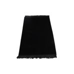 Hayrat Neşriyat Kadife Velur Seccade Düz Renk (70x110 cm. Siyah)