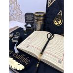 Hayrat Neşriyat Kişiye Özel Düğün Hediyesi Orta Boy Meal Kuran Seti Isme Özel Hazırlanır 16*24 - SİYAH - Renkli