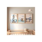 Hayvan Figürlü Duvar Çerçevesi 30x40 cm – Dekoratif Çocuk Odası Tablosu yadiçerçeve02