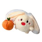 Hayvan Peluş Bebek Sevimli Yumuşak Geri Dönüşümlü Trabzon Hurması Peluş Oyuncak Yastık Dekorasyon Ev Yatak Için (Domuz 27x19.5x19cm / 10.6x7.7x7.5in)