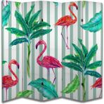Hayvan Temalı Özel Tasarım Paravan Room Divider 180 x 200 cm - 210 x 200 - Renkli