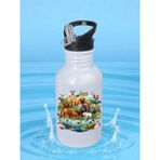 Hayvanlar Alemi Matara Suluk 600 ml - Çocuk Suluk Matara, Çocuk Su Matarası