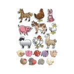 Hayvanlar Sticker Set-1 13 Parça Telefon, Tablet, Defter, Laptop Sticker