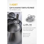 Hayveys 1 Adet Çay & Kahve Tortu Filtresi –Demlik Delik Süzgeci – Paslanmaz Çelik