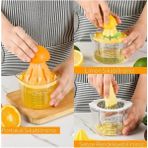 Hayveys 4 Özellikli Rende Tasarımlı Hazneli Ölçülü Limon Naranciye Sıkacağı
