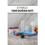 Hayveys Bebek Mama Saklama & Biberon Kurutma Seti – 8 Parça