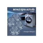 Hayveys home 4 Adet Beyaz Eşya Altlığı Ayağı Çamaşır Bulaşık Makinası Buzdolabı Yükseltici Titreşim Önleyici