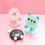 Hayveys Sevimli Hayvan Figürlü Katlanabilir Masa Üstü Telefon Tutucu Akıllı Telefonlar İçin