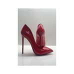 Hayy Shoes Kırmızı Rugan Stiletto Topuklu Ayakkabı