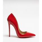 Hayy Shoes Sirius – Kırmızı Rugan Stiletto Deri Astarlı Topuklu Ayakkabı
