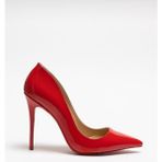 Hayyshoes Sirius – Kırmızı Rugan Stiletto Hakiki Deri Astarlı Topuklu Ayakkabı