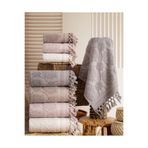 Hazangülü Buldan Üretimi Çeyizlik Deluxe Jakarlı Harem 4'lü El/Yüz Havlusu I 50x90