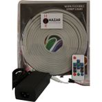 Hazar Led 12 Volt 6 x 12 mm Rgb Pixel Neon Şerit LED Set Rf Uzaktan Kumandalı WS2811 Magic Neon 5 m