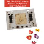 Hazar Led 220 Volt 50 Watt Cob LED Full Spectrum (Bitki Ledi) Grow LED