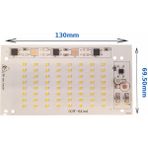 Hazar Led 220 Volt 50 Watt SMD 2835 Ledli Hazır Projektör Ledi Beyaz Hazır Projektör PCB