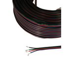 Hazar Led 4 Pin Jst Elektrik Kablosu 4'lü Rgb Şerit LED Kablo 3X0,22MM Kalaylı %100 Bakır Kordon Kablo 100M