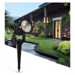 Hazar Led 5 Watt Kazıklı Çim Armatürü Siyah Rozanslı Bahçe Armatürü Beyaz