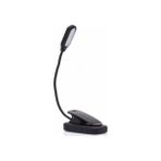 Hazar Led Mandallı Pilli Kitap Okuma ve Masa Lambası - 10 cm - Beyaz