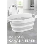 Hazarpazar Katlanır Çamaşır Sepeti Large
