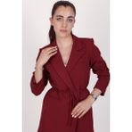 Hazel Kadın Bordo Blazer Ceket Normal Kalıp ve Sahte Cep Özellikleri ile Şık Seçim - 46
