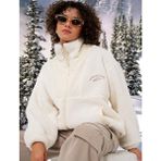 Hazel Kadın Ekru Peluş Mont - 42